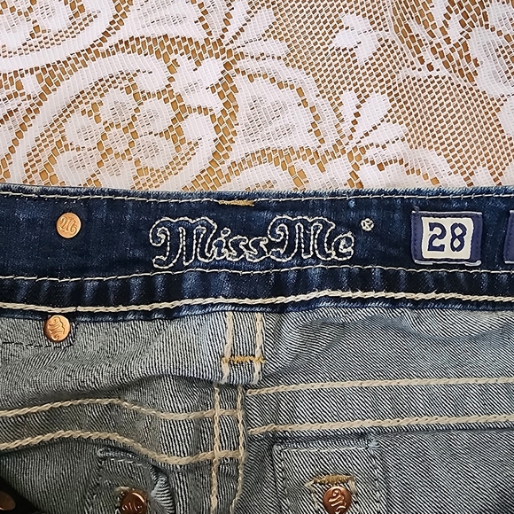 Miss Me Denim Women's Jeans Size 28 Signature Rise Boot Distressing - Picture 13 of 13